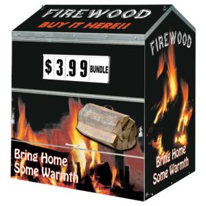 Firewood Steel Master™ Dock Locker outdoor display by Intermarket Technology