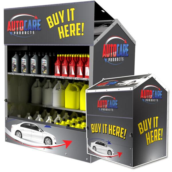 Auto Care Steel Master Outdoor Display by Intermarket Technology