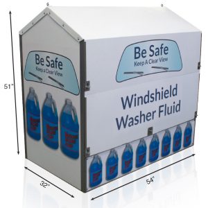 Washer Fluid Dock Locker 56 Outdoor Display by Intermarket Technology