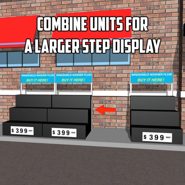 Combine units for a larger step display - StepMaxer Outdoor Step Display