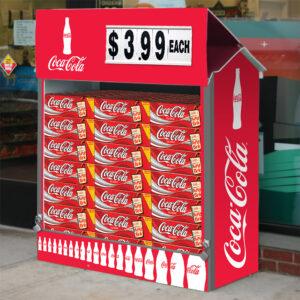 Coca Cola Dock Locker Outdoor Beverage Display by Intermarket Technology
