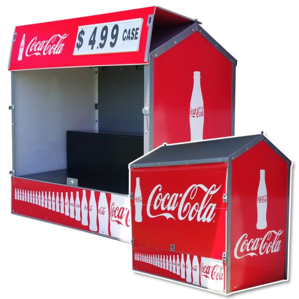 Coca-Cola Dock Locker® 54 Outdoor Beverage Display by InterMarket Technology