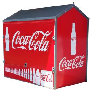 Coca-Cola Dock Locker® 54 Outdoor Beverage Display by InterMarket Technology