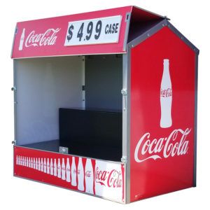 Coca-Cola Dock Locker® 54 Outdoor Beverage Display by InterMarket Technology