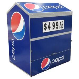 Pepsi Steel Dock Locker Outdoor Display by Intermarket Technology