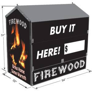 Firewood Dock Locker® 54 Outdoor Display