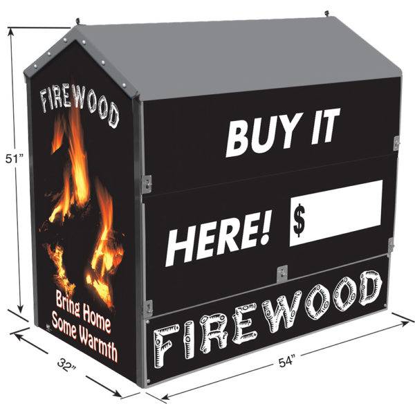 Firewood Dock Locker® 54 Outdoor Display