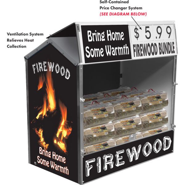 Firewood Dock Locker® 54 Outdoor Display