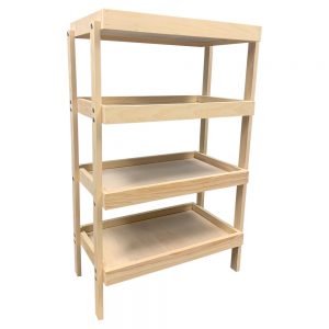 4-Post Wood Display Rack by InterMarket Technology