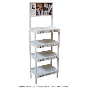 4-Post Wood Display Rack by InterMarket Technology