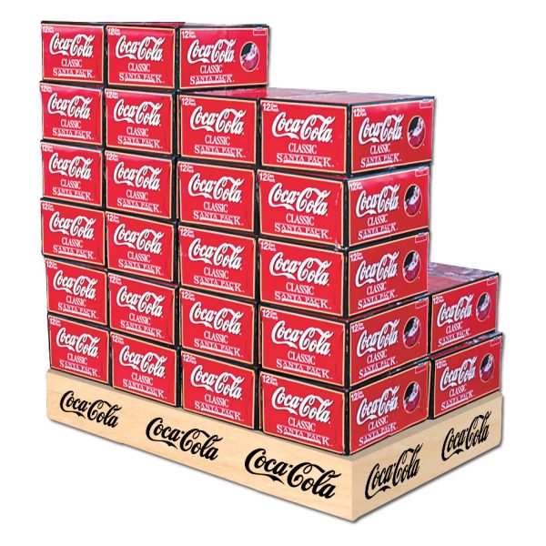 coca-cola wood case stacker by Intermarket Technology.