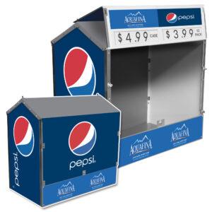 Pepsi/Aquafina Dock Locker 54 Outdoor Beverage Display by Intermarket Technology
