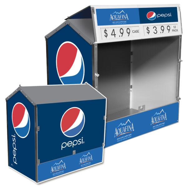 Pepsi/Aquafina Dock Locker 54 Outdoor Beverage Display by Intermarket Technology