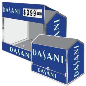 Dasani Dock Locker 54 Outdoor Display by Intermarket Technology