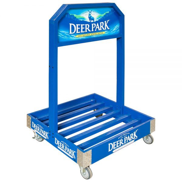 Mobile Master Wood Display Rack by InterMarket Technology