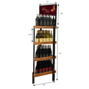 Vintage Delta Wine Display Rack