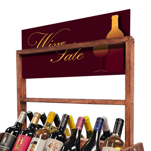 Vintage Dual Modular Wine Display Rack