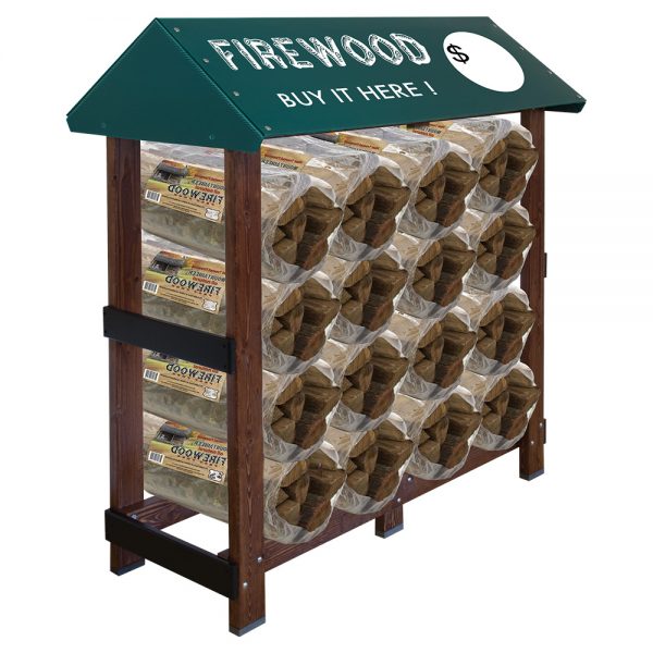 Firewood Dry Stacker Merchandiser by InterMarket Technology