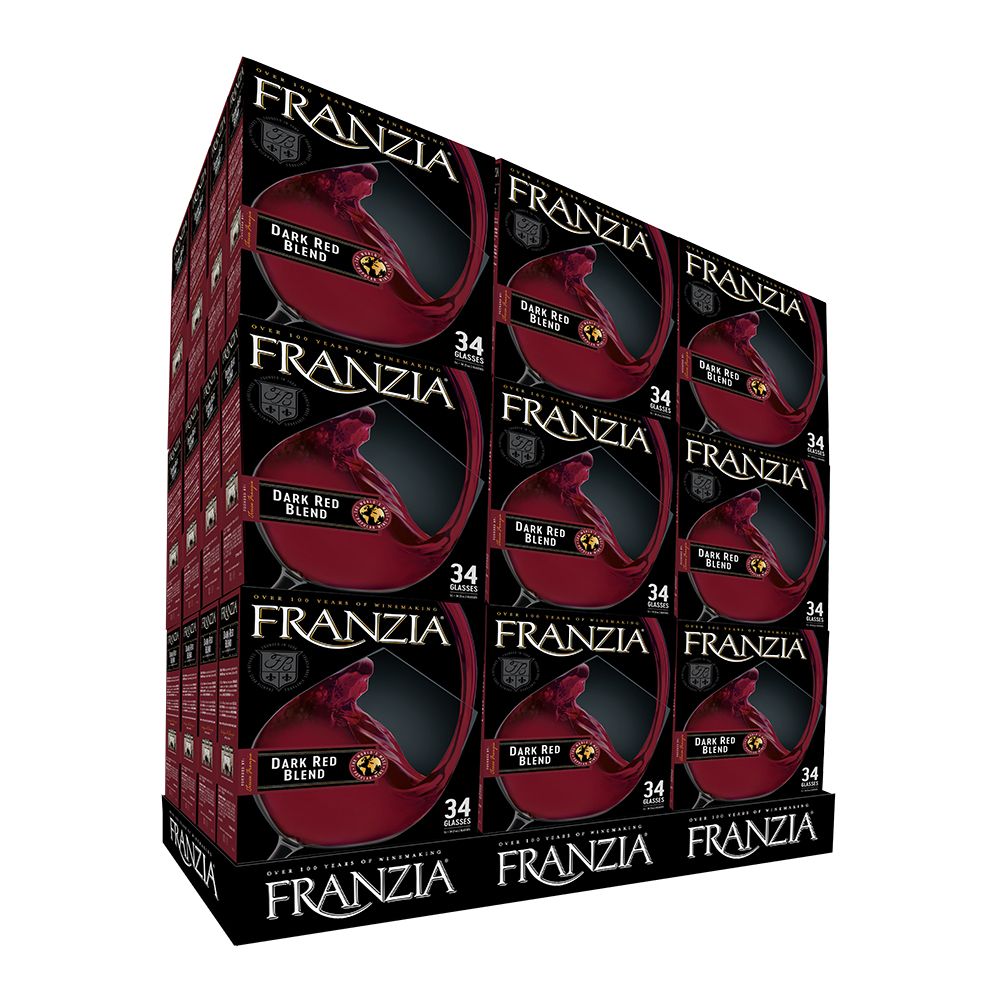 Franzia wine case stacker by InterMarket Technology