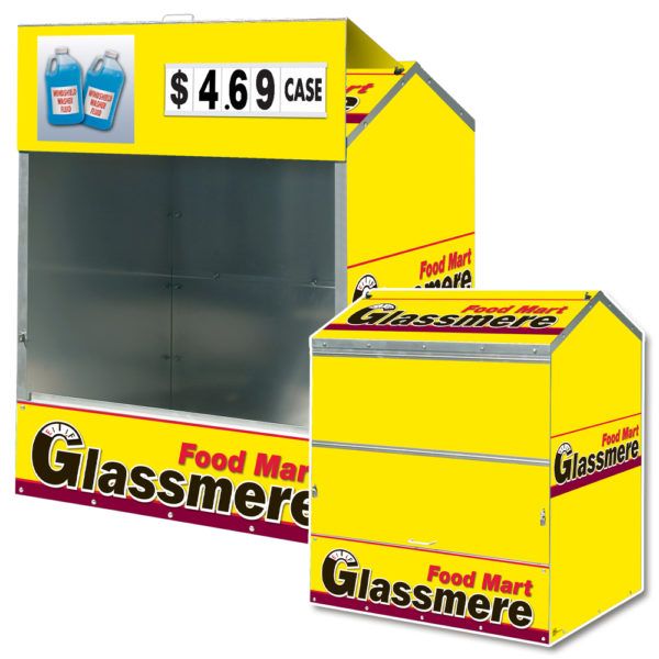 Glassmere Steel Master Dock Locker® Outdoor Display's by Intermarket Technology