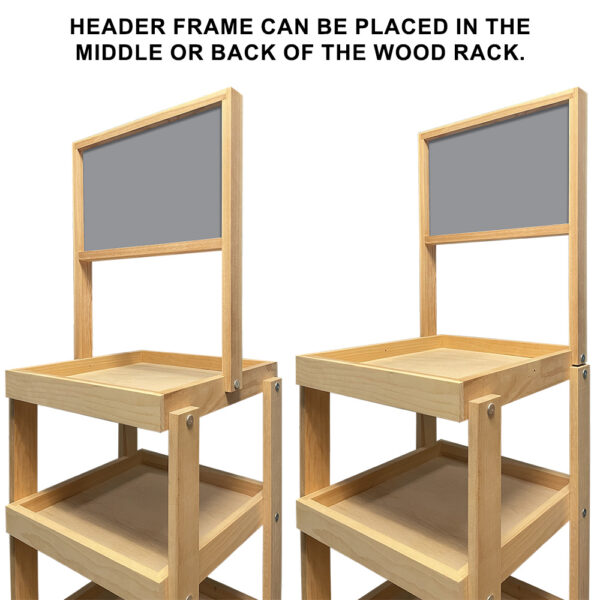 4-Post 14-Inch Wood Display Rack