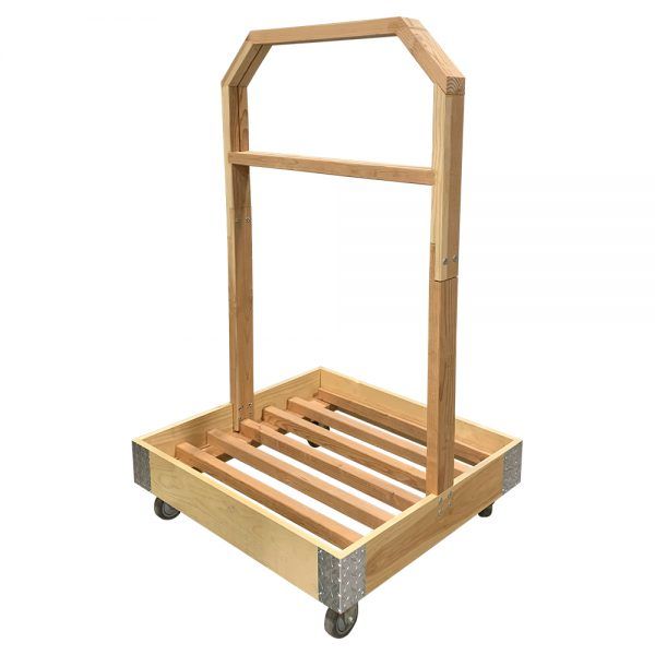 Mobile Master Wood Display Rack by InterMarket Technology