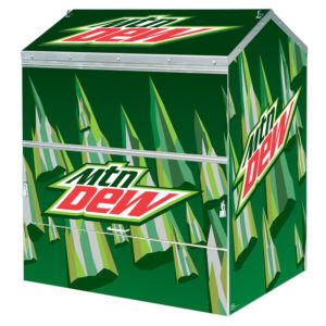 Mountain Dew Steel Master Dock Locker® Outdoor Beverage Display by Intermarket Technology