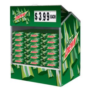 Mountain Dew Steel Master Dock Locker® Outdoor Beverage Display by Intermarket Technology