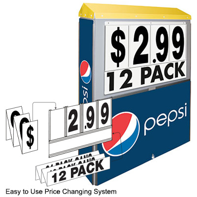 Pepsi Bump Blaster Signage for convenience stores by InterMarket Technology