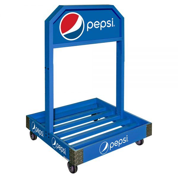 Mobile Master Wood Display Rack by InterMarket Technology