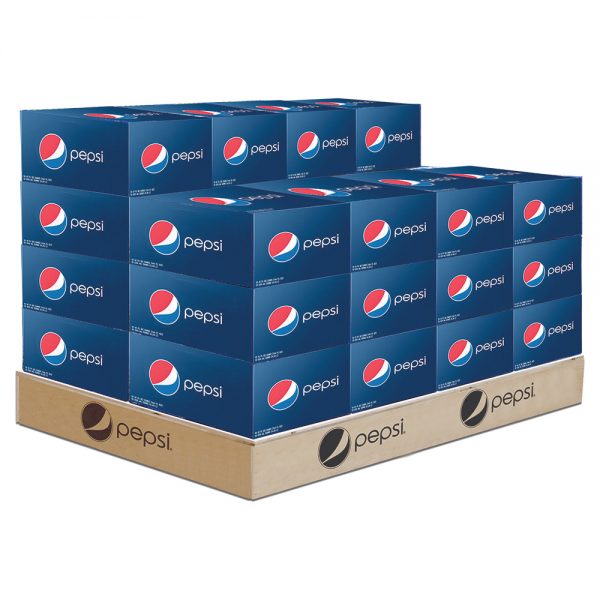 Pepsi Case Stacker - Wood Platform Display Display by InterMarket Technology