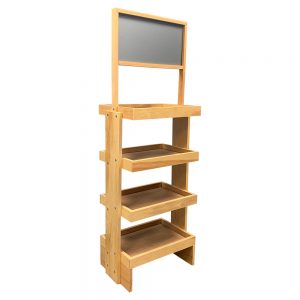 Side Brander Wood Display Rack by InterMarket Technology