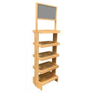 Side Brander Wood Display Rack by InterMarket Technology