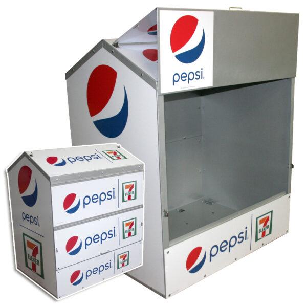 Pepsi Steel Dock Locker Outdoor Display by Intermarket Technology