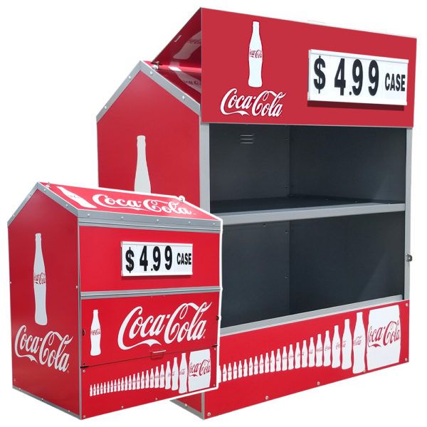 Coca-Cola Steel Master Dock Locker Outdoor Beverage Display by InterMarket Technology