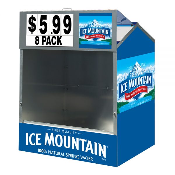 Steel Master Outdoor Beverage Display by Intermarket Technology