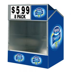 Steel Master Outdoor Beverage Display by Intermarket Technology