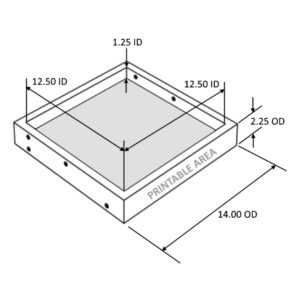 4-Post 14-Inch Wood Display Rack