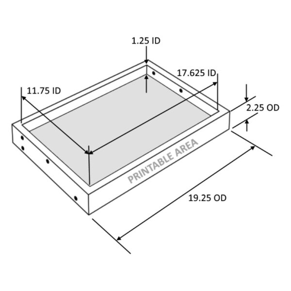 4-Post 20-Inch Wood Display Rack