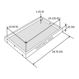 4-Post 26-Inch Wood Display Rack
