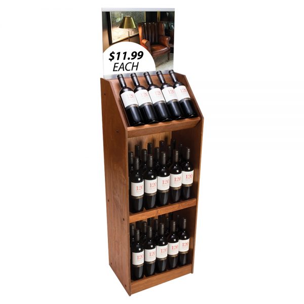 Vintage Convertible Wine Display Rack