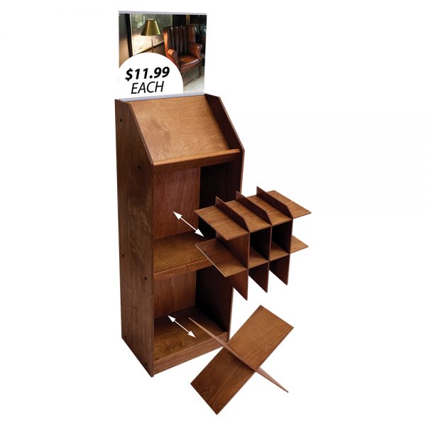 Vintage Convertible Wine Display Rack