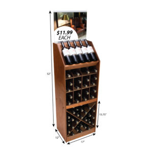 Vintage Convertible Wine Display Rack