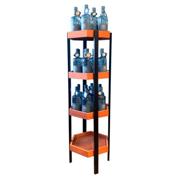 Vintage Hex Wine Display Rack