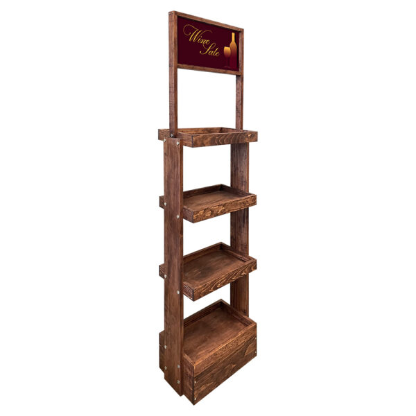 Vintage SideBrander Wine Display Rack