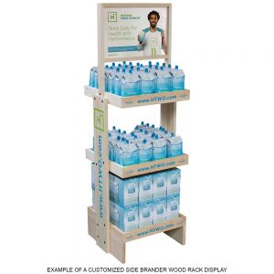Side Brander Wood Display Rack by InterMarket Technology