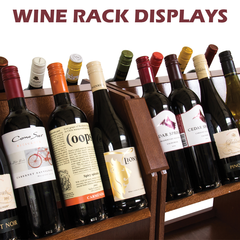 Wine Rack Displays by Intermarket Technology