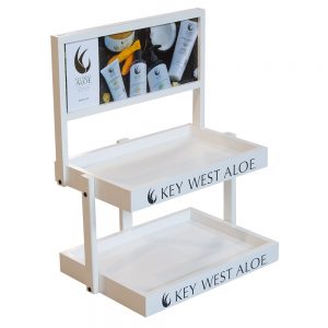 3-Post Countertop Wood Display Rack by InterMarket Technology