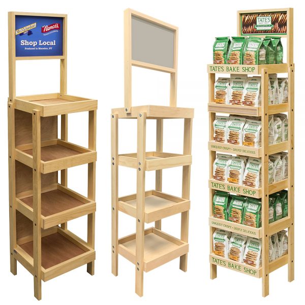 4-Post Wood Display Rack by InterMarket Technology