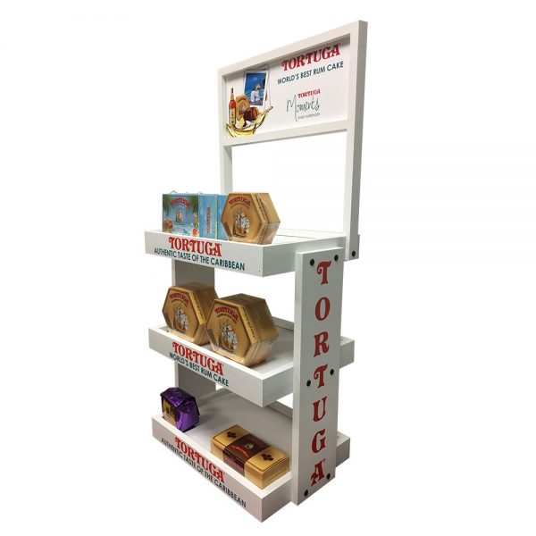 Side Brander Countertop Wood Display Rack by InterMarket Technology